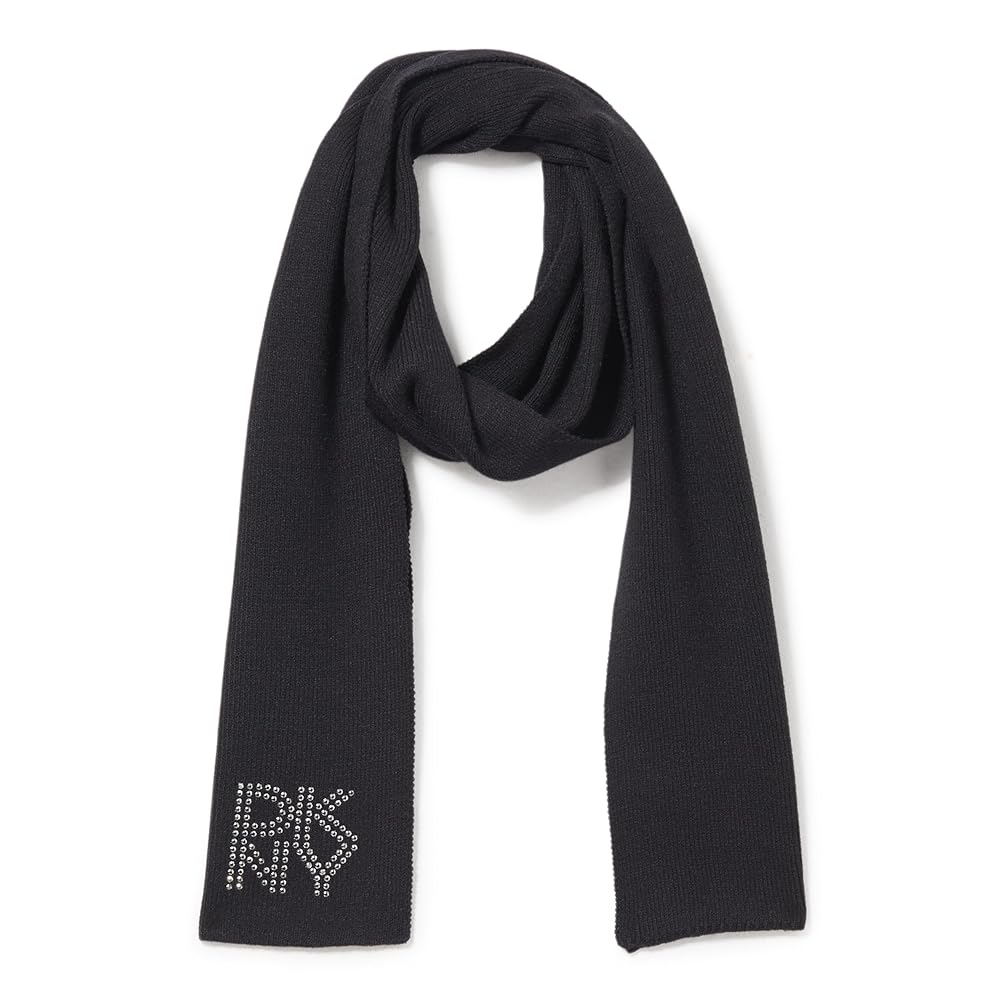 DKNY スカーフ DKNY Black & White Floral Logo Scarf | eBay